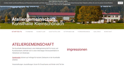 Desktop Screenshot of kunsthalle-kleinschoenach.de