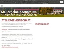 Tablet Screenshot of kunsthalle-kleinschoenach.de